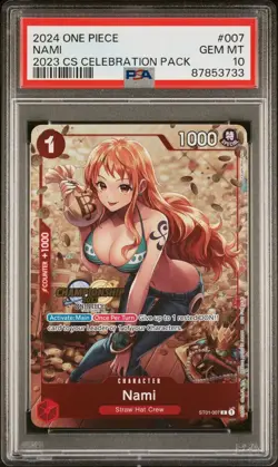 PSA 10 Gem Mint Nami 2023 CS Celebration ST01-007 Common One Piece Card 2024 - Image 1