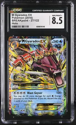 CGC 8.5 M Gyarados EX 2016 BREAKpoint 27/122 Holo Pokemon Card - Image 1