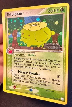 Skiploom 49/109 2004 EX Team Rocket Returns Pokemon Card Reverse Holo - VLP - Image 2