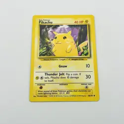 Pikachu - 58/102 - Pokemon Base Set Unlimited Rare Card WOTC NM - Image 2