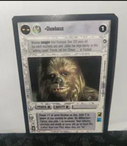 RARE Vintage Star Wars CCG Chewbacca A New Hope Limited Edition Card - Image 1