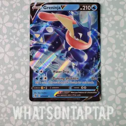 Pokemon Card Greninja V 073/264 Ultra Rare Sword Shield Fusion Strike Singles LP - Image 1