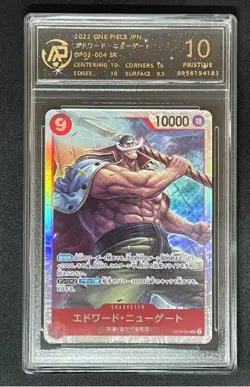 2022 ONE PIECE cards JAP Edward Newgate OP02-004 SR RPA 10（SAME AS PSA 10) - Image 1