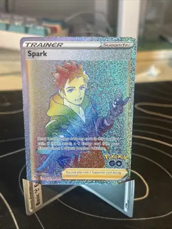 Pokemon TCG Spark Rainbow Rare Holo Trainer Card Pokemon Go 085/078 - Image 1