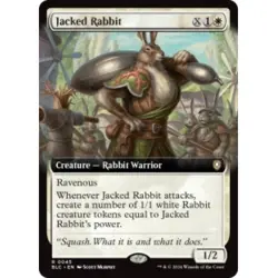 JACKED RABBIT (EXTENDED ART) X4 Bloomburrow: Commander Magic MTG MINT CARD - Image 1