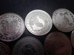Pokemon Card Meiji Promo Battle Coin x7 Slowbro Dewgong etc #5480 - Image 2