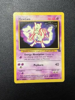 Mewtwo #3 1999 Black Star Promo Stamped Pokemon Card TCG MP - Image 1