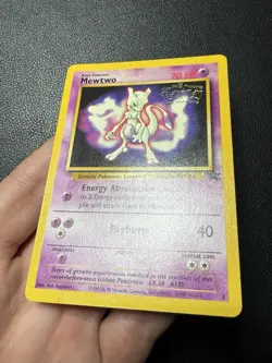 Mewtwo #3 1999 Black Star Promo Stamped Pokemon Card TCG MP - Image 3