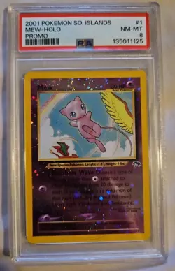 Pokemon TCG Mew Southern Islands Reverse Holo Card NM-Mint. PSA 8. #1 - Image 1