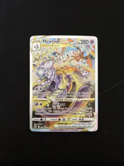 Pokemon TCG Crown Zenith Mewtwo VSTAR Holo Rare Card GG44/GG70 Galarian Gallery - Image 1