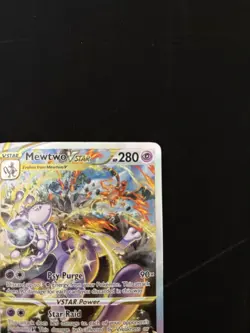 Pokemon TCG Crown Zenith Mewtwo VSTAR Holo Rare Card GG44/GG70 Galarian Gallery - Image 2