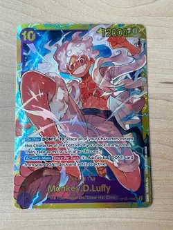 Monkey.D.Luffy OP05-119 SEC - One Piece TCG - English Card Near-Mint Secret Rare - Image 1