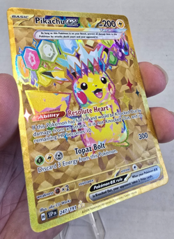 Pokemon Card TCG: Pikachu EX Surging Sparks Holo Hyper Rare Gold 247/191 - Image 2