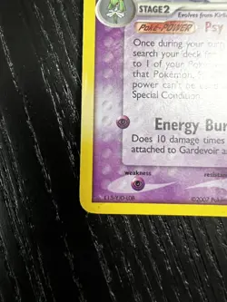 Gardevoir 9/108 EX Power Keepers Rare Holo Pokemon Card STAMPED - Image 5