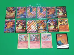 Pokemon TCG Charizard Mixed Cards Lot V GX's, Radiant 15 Card Lot NM-MINT Nice! - Image 1