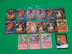 Pokemon TCG Charizard Mixed Cards Lot V GX's, Radiant 15 Card Lot NM-MINT Nice! - Image 3