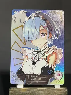 Goddess Story NS-11 CCG Anime Waifu Doujin Holo Foil Card SR - Rem - Image 1