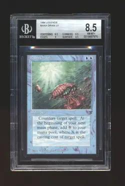 Mana Drain - Magic the Gathering Legends BGS 8.5 NM-MT+ - Image 1