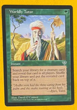 MTG WORLDLY TUTOR Mirage (OldManMTG 010-322) - Image 1