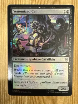 x1 Venomized Cat - Marvel's Spider-Man - NM - MTG FOIL - Image 1