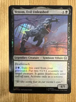 Venom, Evil Unleashed - Foil - SPM - MTG - EN - NM - 0071 - Image 1
