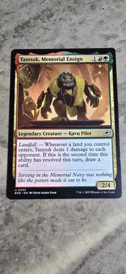 Tannuk, Memorial Ensign Edge of Eternities Regular Legendary Creature UC MTG - Image 1