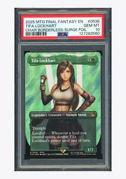 MTG PSA 10 Tifa Lockhart Char Borderless Surge Foil 2025 #0536 FIN English - Image 1