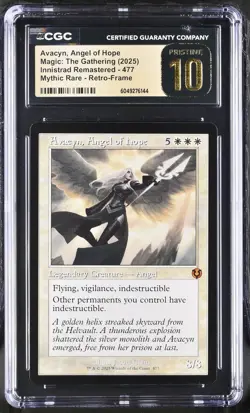AVACYN, ANGEL OF HOPE Innistrad Remastered Retro Frame CGC Pristine 10 MTG - Image 1