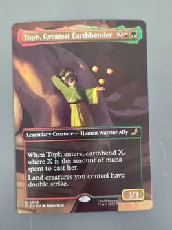 Toph Greatest Earthbender (#70 - Borderless - FOIL) - Avatar: Eternal - MTG NM! - Image 1