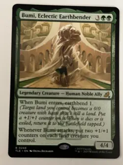 MtG Bumi, Eclectic Earthbender TLE Avatar Last Airbender Magic The Gathering - Image 1