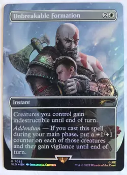 MTG Unbreakable Formation, Foil, NM/Unplayed, Secret Lair x God of War (SLD GoW) - Image 1