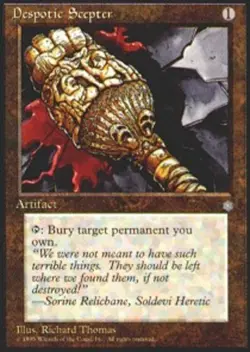 MTG Despotic Scepter, Light Play, English Ice Age - Image 1