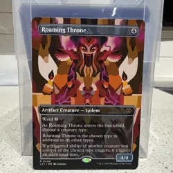 Roaming Throne Borderless the Lost Caverns of Ixalan Regular Mint Condition - Image 1