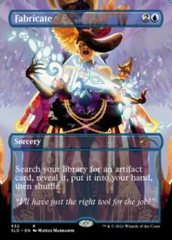 1x Fabricate ~~ Borderless (332) - Foil NM-Mint, English Secret Lair MTG Magic - Image 1