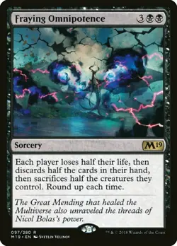 MTG - Fraying Omnipotence (M19) FOIL - Image 1