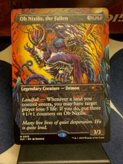 MTG Ob Nixilis, the Fallen Secret Lair Countdown Kit An Encyclopedia of Magic NM - Image 1