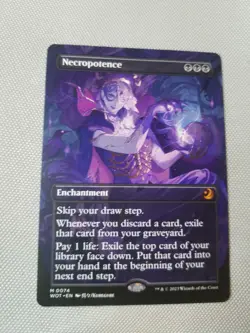 Necropotence (Anime Borderless) Wilds of Eldraine: Enchanting Tales Regular - Image 1