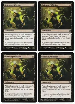 Shrieking Affliction x4 4x 2012 Return to Ravnica PLAYSET Enchantment MTG NM AZ1 - Image 1
