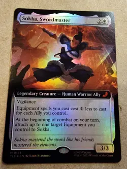 Sokka, Swordmaster - #174 Foil - Extended Art Avatar: The Last Airbender - Mtg - Image 1