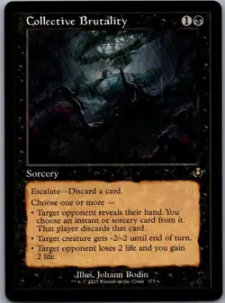 #375 Collective Brutality (Retro Frame) Innistrad Remastered Rare - Image 1