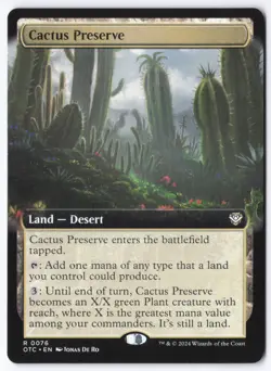 Cactus Preserve (Extended Art) R Commander: Outlaws of Thunder Junction 76 NM - Image 1