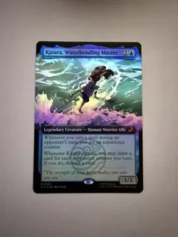 MTG ATLA - Eternal Legal - Katara, Waterbending Master (Extended Art) 0180 Foil - Image 1