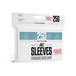 Gamegenic JUST SLEEVES Standard Card Sleeves (66 x 92) VALUE PACK 250 ct CLEAR - Image 1