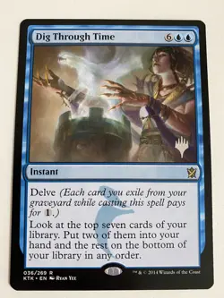 Dig Through Time *Non-Foil* PROMO MTG KTK MT/NM PW Stamp Combined Shipping - Image 1