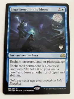 1x IMPRISONED IN THE MOON *PROMO* MTG EMN - MT/NM Pack Fresh COMMANDER EDH - Image 1