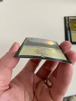 1x PLAINS (101) SECRET LAIR Happy Little Gathering *FOIL* Bob Ross MT/NM MTG - Image 3