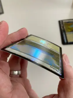 1x PLAINS (101) SECRET LAIR Happy Little Gathering *FOIL* Bob Ross MT/NM MTG - Image 4