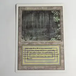 Magic the Gathering 1994 Bayou Revised Edition Rare Dual Land English LP - Image 1