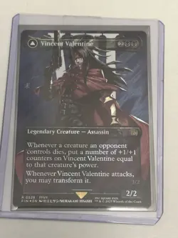 Vincent Valentine Borderless Surge Foil Final Fantasy MTG Card 0528 NM - Image 1