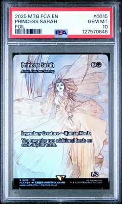 2025 MTG FINAL FANTASY: THROUGH THE AGES FOIL #0015 PRINCESS SARAH PSA 10 - Image 1